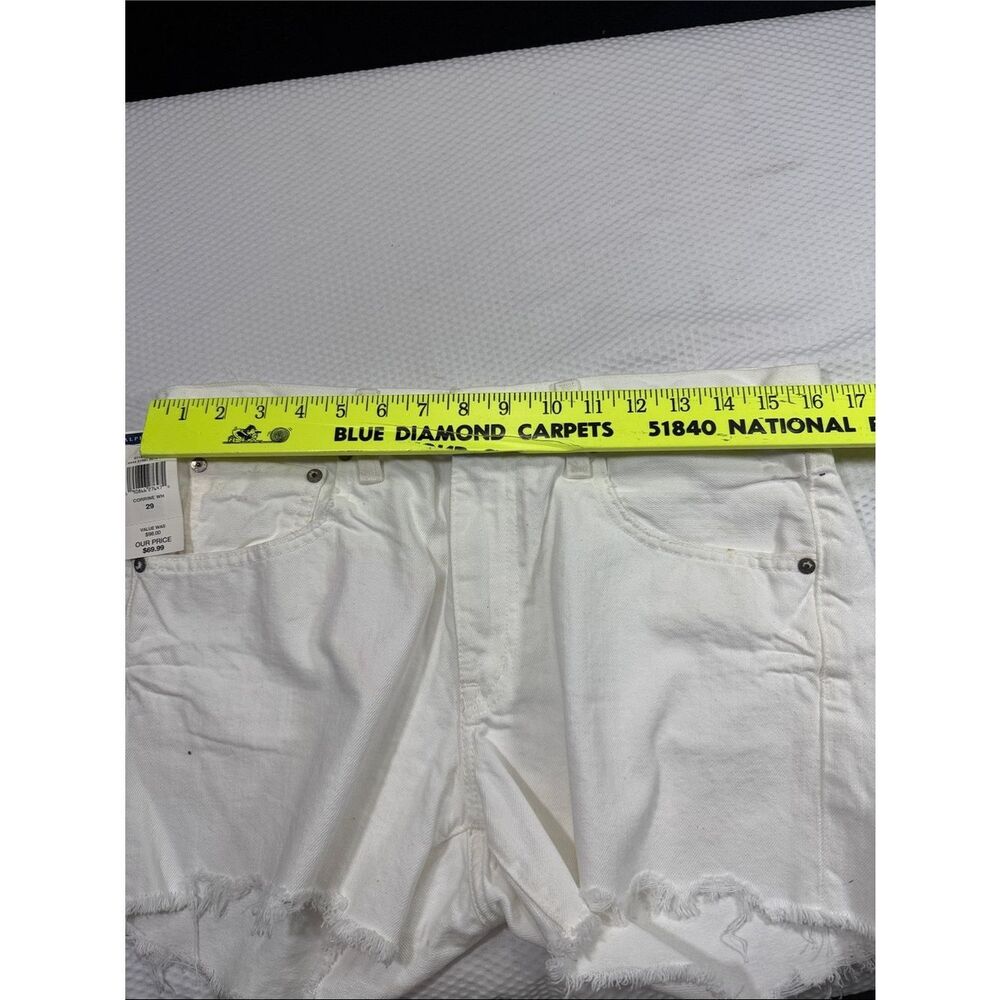 NWT Polo Ralph Lauren White Denim Raw-Hem Crosby Shorts Size 29 - Picture 6 of 11